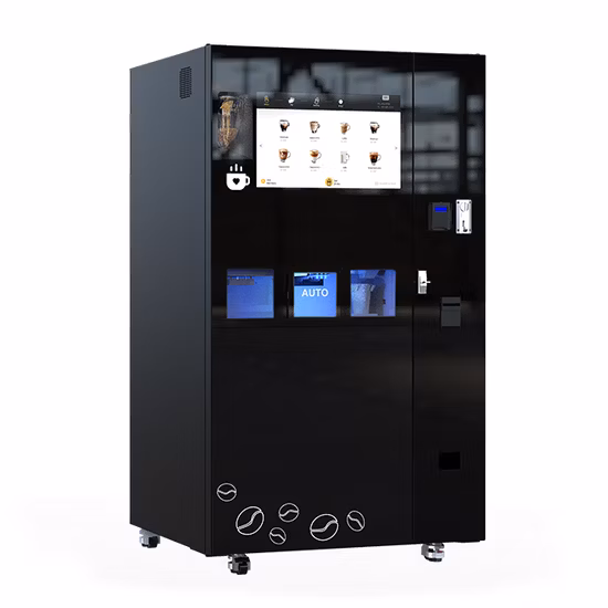 Grand distributeur automatique de grains moulus fraîchement infusés en plein air, pour tasse, thé, café, prix avec machine à glaçons